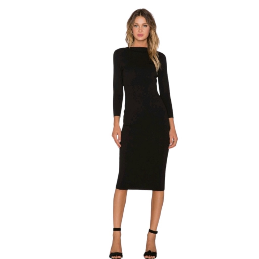 Chic Black Midi Dress